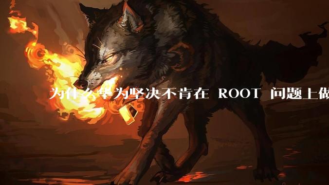 为什么华为坚决不肯在 ROOT 问题上做出让步？